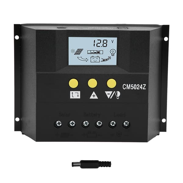 Solar Charge Controller PWM Lader Regulator med Temperatur Sensor CM5024 12V24V50A