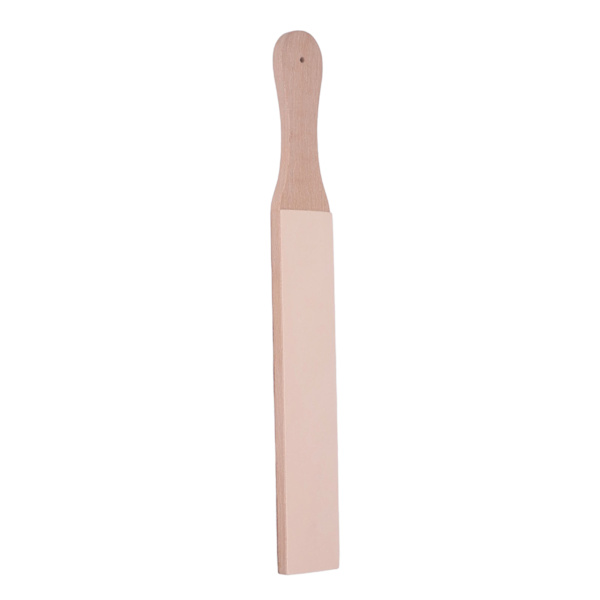 Kniv Strop Bok Trä Material 2 Sidor Återställande skärpa Läder Strop Block För Platta Blad Fickknivar Stora