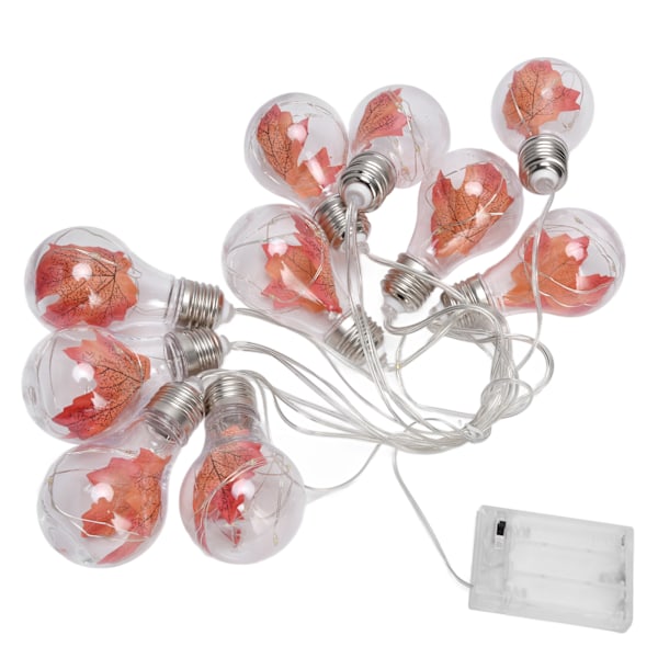 10LED Maple Leaf String Light 4m Halloween Bulb String Lamp for Festival Home Courtyard Decoration
