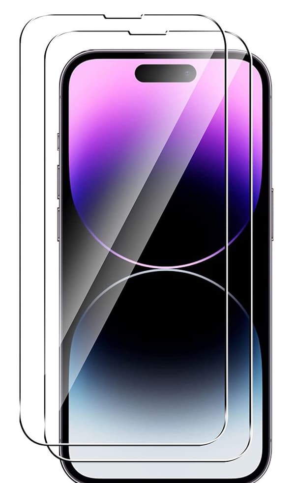 2-pack kompatibel med iPhone 16e skärmskydd i härdat glas 50