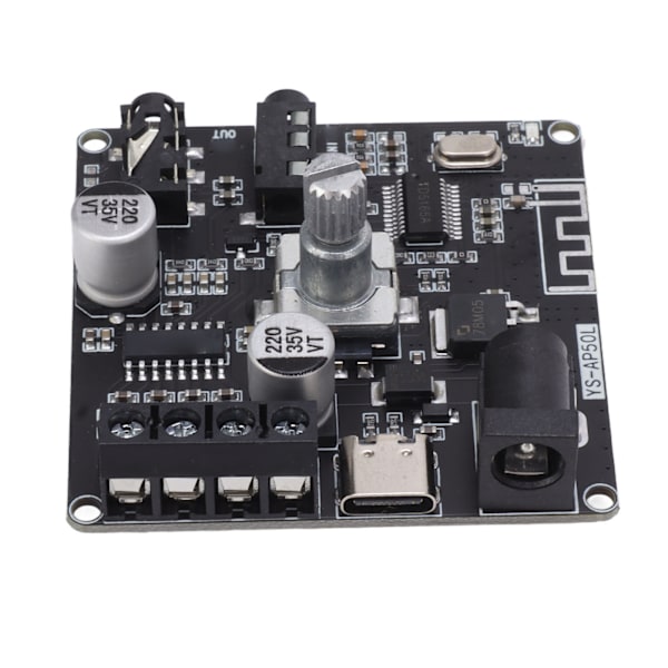 Bluetooth-förstärkarkort Hög Effekt Dubbelkanal Stereo Digital Förstärkarmodul 2x50W DC12‑24V