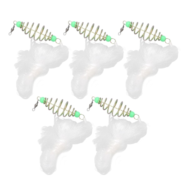 5 st Fisknät Fjäder Explosionskrok Bunt Nätfiskeredskap Tillbehör för Stimströmsdamm