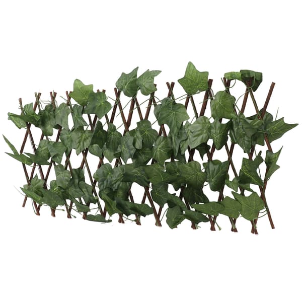 Kunstig Hæk Hegn Simulation Udvidbar Solbeskyttelse Vandtæt Kunstig Topiary Hæk Plante til Have Virginia Creeper Blade