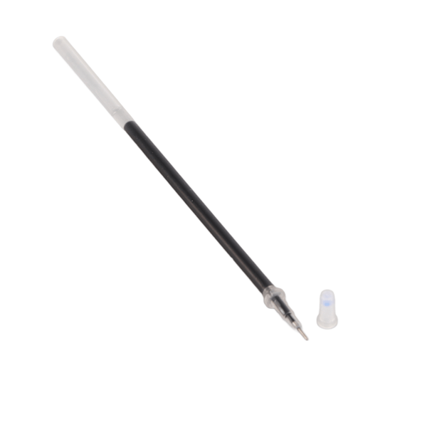 Gelpen-efterfyldninger 0,5 mm Linjebredde Udjævning Skrivning Slidstærk Gel Ink Pen Efterfyldninger Udskiftning af Kontormateriale Sort 5 Nåle Efterfyldninger