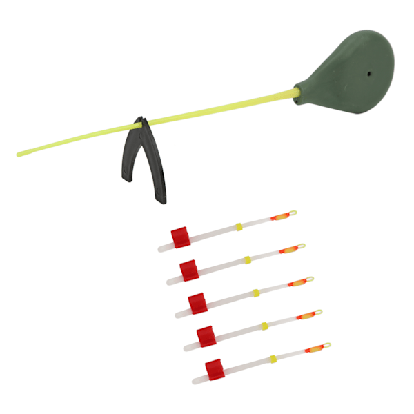 5 st/set Vinteris fiskespö Toppspets Bärbar Utomhusfiske Förlängningsstång redskapsdelar70mm