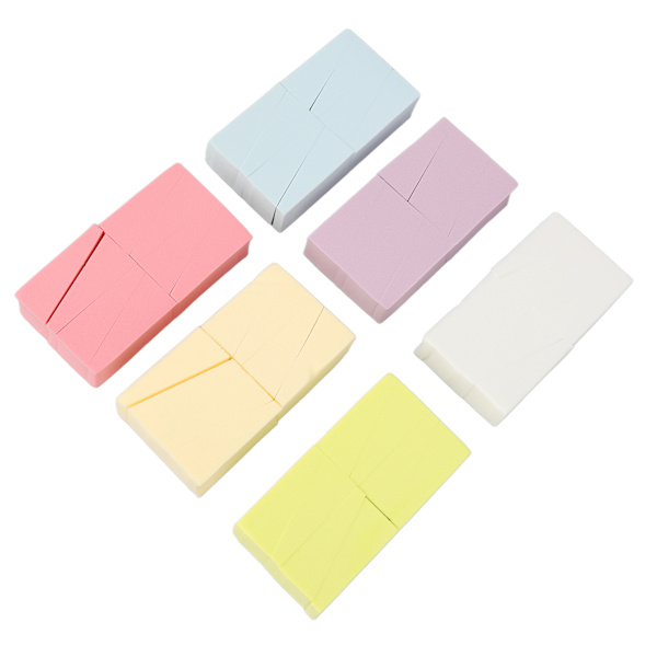 6 förpackningar Small Gradient Nails Mjuka svampar Mångfacetterad Tillgänglighet Manicure Art Tool Set