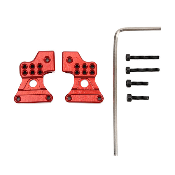 2 stk metall aluminiumlegering bakre støtdempere for Axial SCX24 1/24 RC bil oppgraderingsdeler Rød