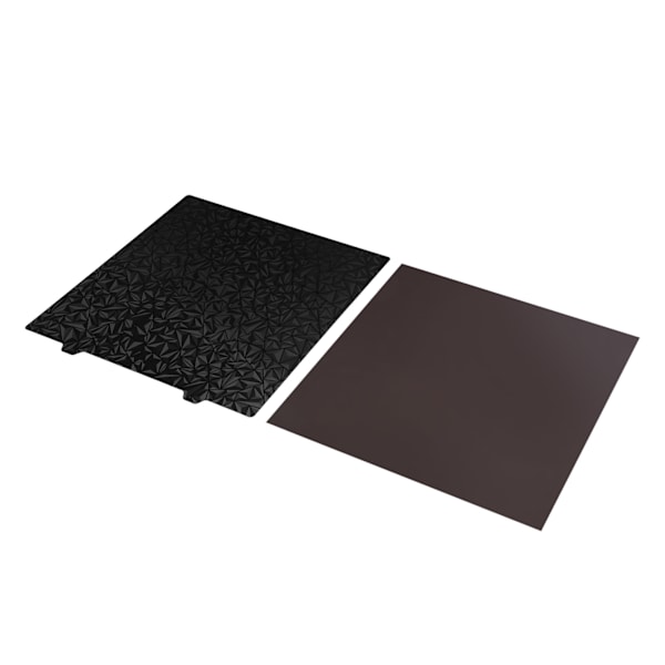 3D-skrivare PET PEI-byggplatta 377x370 mm Smidigt PET-frostad PEI dubbelsidig varmbäddsstålplatta för Ender 5 Plus stålplåt1,2 mm tjockleksmagnet
