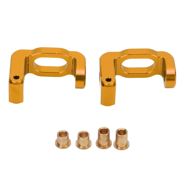 2 stk. Metal Aluminium Legering Forreste C Hub Bærer Caster Block til LC Racing PTG‑2 1/10 RC Bil Guld