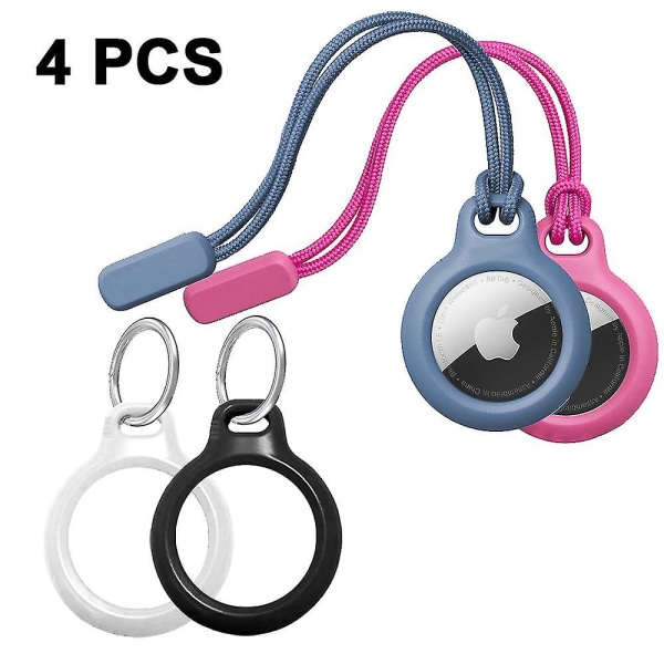 4 Pack AirTag Case Nyckelring, Nyckelring Hållare För Airtags Items Nycklar Combination 1