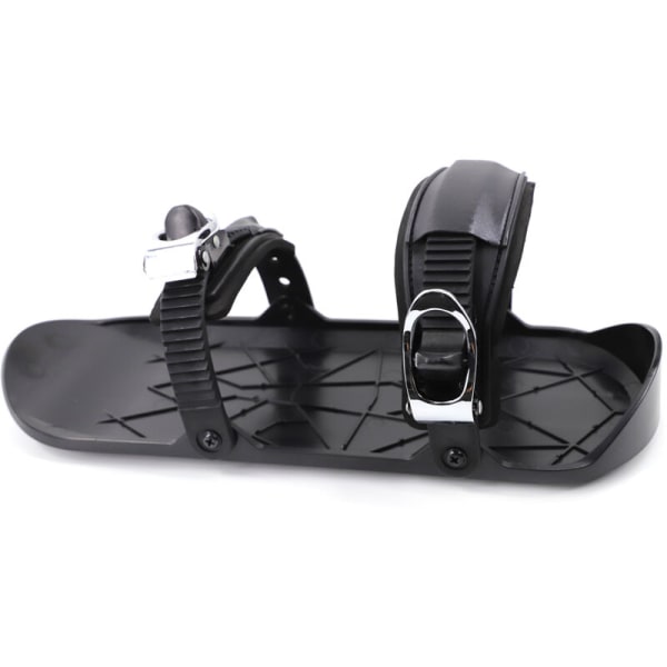 Mini Skidskridskor Snow Shoes Skor för Snow Short Ski Board Single Sled Winter Outdoor Sport, modell: Svart