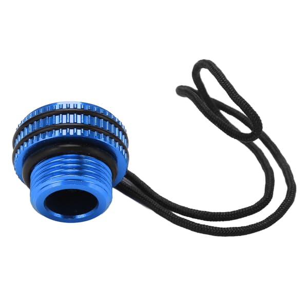 【NX】Dyktankventil Dammplugglock Skyddslock Dyk DIN tanklock med CordBlue