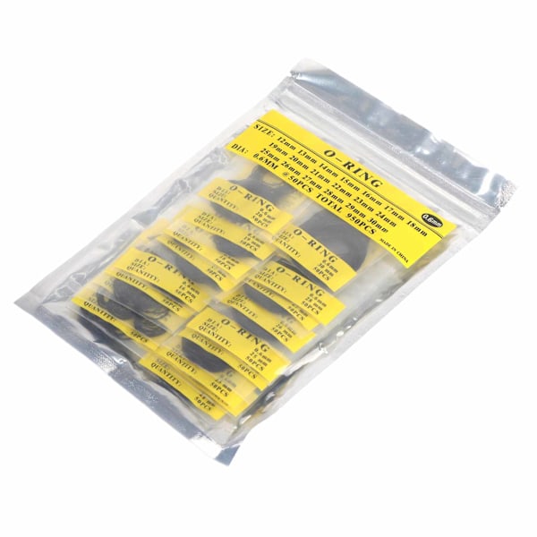 950 st Set 12mm30mm Universal O-ringklocka i gummi Bakkåpa tätningspackningar (0,6mm)