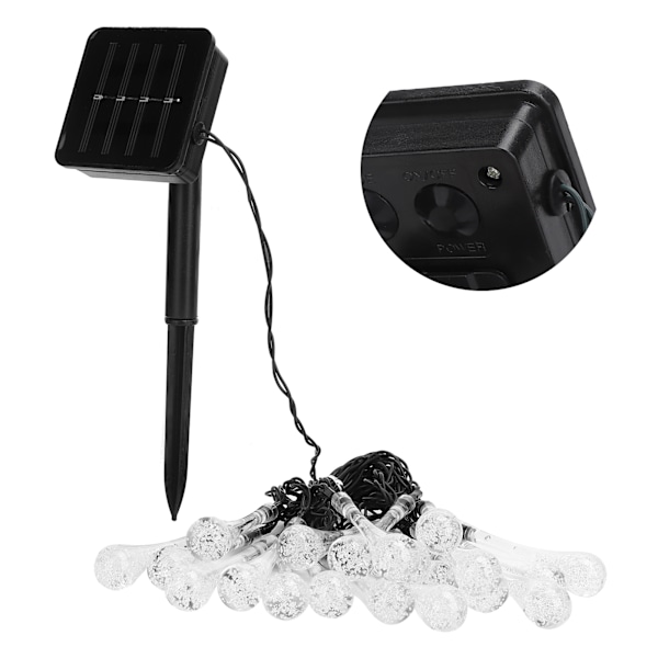 【NX】Solar String Lights 5M vanntett String Lights med 8 moduser Kompatibel med hagebryllupsdekorasjon