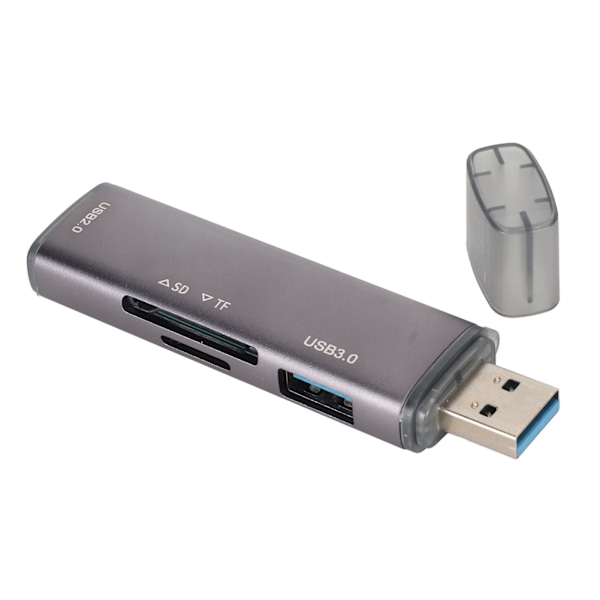 USB 3.0-hub med 4 portar, 300 MB/s överföring, Plug and Play, aluminiumlegering, USB-delare för PC-lagring, minneskort