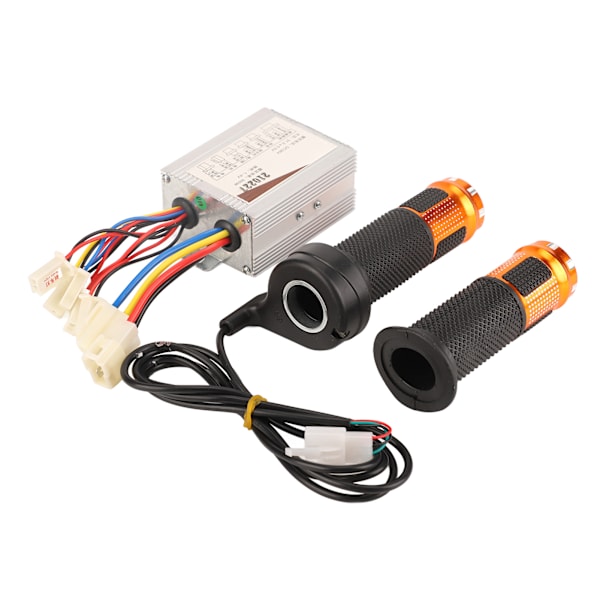 36V 350W Aluminiumlegerings Børstet Hastighedsregulator og Lang Linje Throttle Twist Grip Sæt til Elcykel Trehjulede Cykler Motorcykler