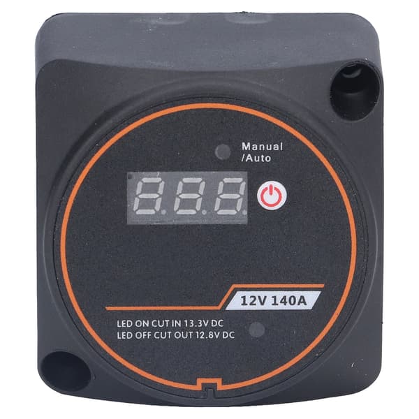 【NX】Dobbelt batterirelæ Split Isolator Vandtæt Digital Display 12V 140A til Bil Båd