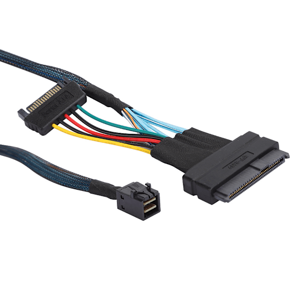 SAS-kabel SFF8643 till SFF8639 15P Power Line MINI Server Connector HDD Adapter