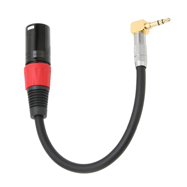 TRS Han til XLR Han Kabel 90 Graders Stereo Mikrofon Ekstra Ledning til Computere MP3 DVD 0,5m