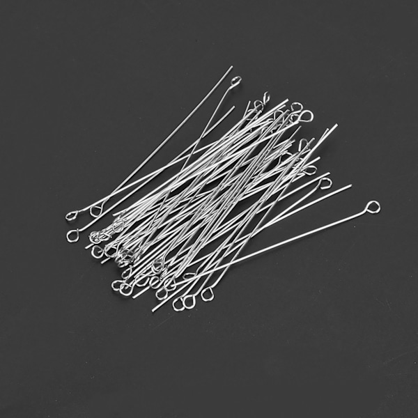 50 kpl uudelleenkäytettäviä silmukoita Nichrome-neulankärjillä Inokulointi laboratorioon (2 mm)