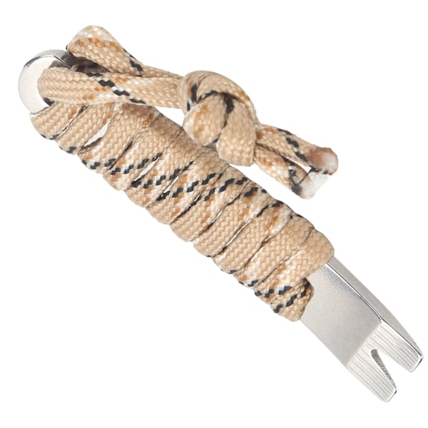 Rostfritt stål Pocket Pry Bar med Paracord MultiPurpose Mini Crowbar Vevskrapa (kamouflage)