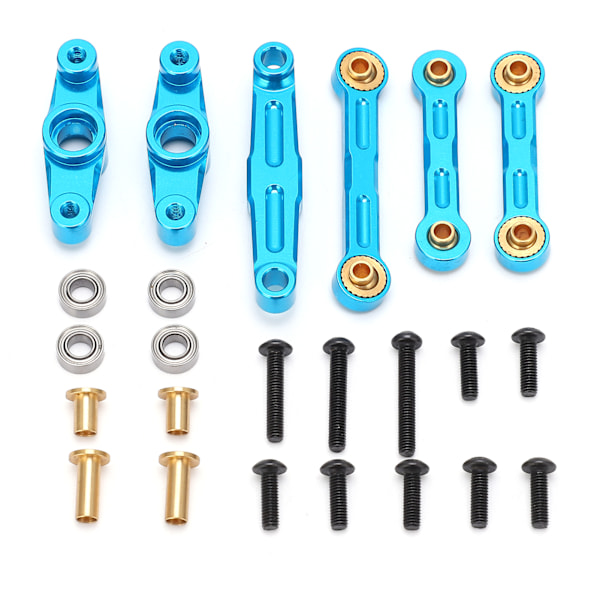 Styrset med vev av aluminiumlegering och kullager för Tamiya TT02 1/10 RC-bil Uppgraderingsdelar