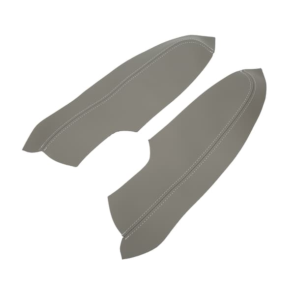 2 stk/sett Mikrofiber Lær Dørpanel Armlenes Deksel Beskytter Antiskrape Erstatning for Civic 2005‑2011 Grå