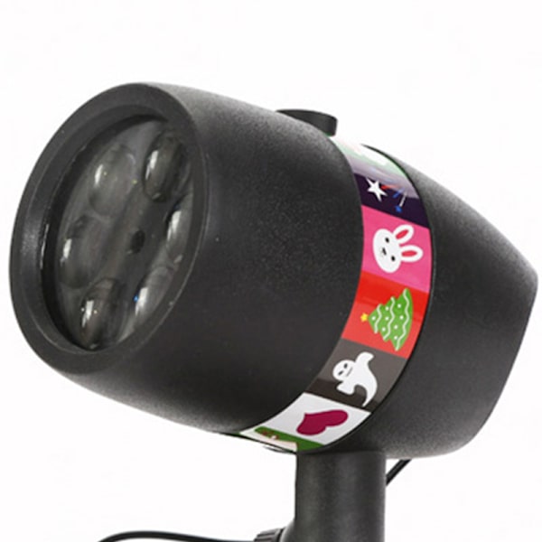 Jul LED-lys Projektor IP44 Vanntett Snøfallende Projektorlampe for Hage Plen Uteområde EU-kontakt