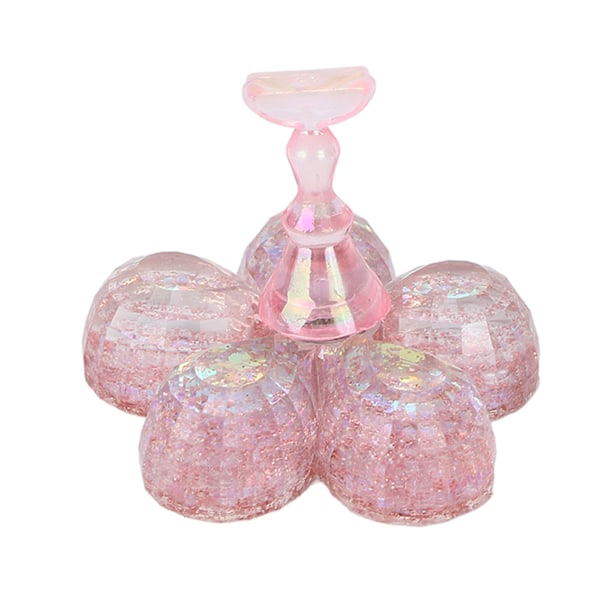 Negleholder Magnetisk design Professionel neglemalingsholder til negleøvelser med base til Home SalonPink