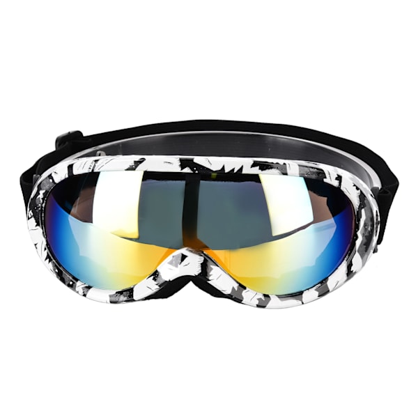 Enkelskikts Professionella Skidglasögon Vindtäta Utomhus Ridning UV-Skydd Snöglasögon Zebra Mönster