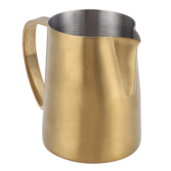 600ml Multipurpose Coffee Cup Mugg 304 rostfritt stål Mjölkskummande kanna Kaffetillbehör