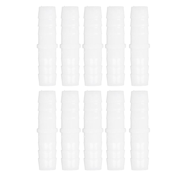 10 stk plastslange med hulling montering sæt med lige hullinger samlinger Mender koblingsadapter 12-12 mm