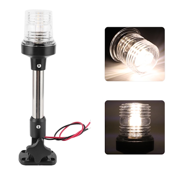 Foldbare LED-navigationsankerlys 4000-4500K 360° Allround-belysning til marinebåd Yacht RV