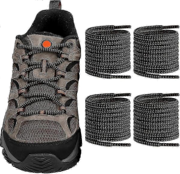 Flate skolisser, polyesterfiber, slitesterke, flere farger, flere lengder, for joggesko, passer gutter jenter menn kvinner, 2 par