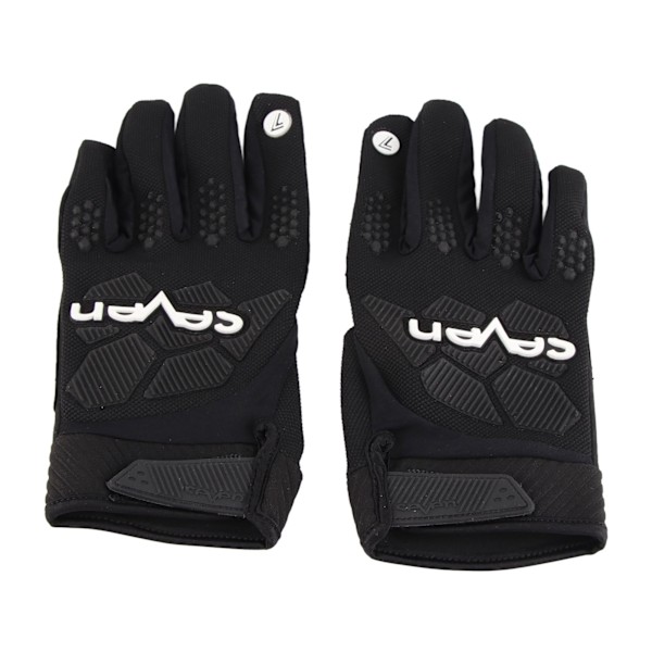 1 Pair Goalkeeper Gloves Anti Slip Hard Wearing Hand Protection Soccer Goalie Training Gloves Black L