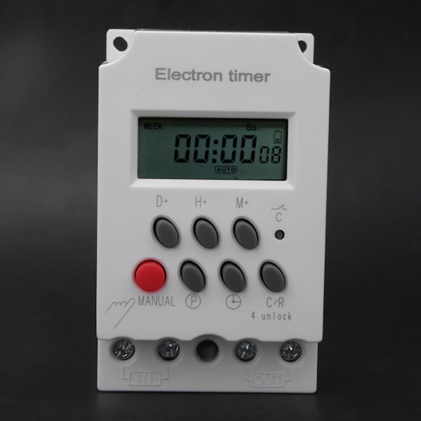 Elektroninen aikakytkimen Mikrokontrolleri Älykäs Suuri virta KG316T-II 220VAC 30A