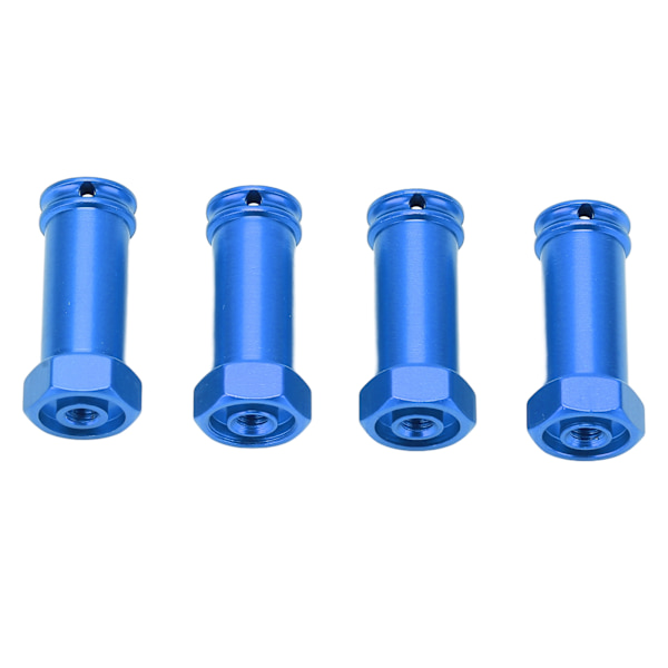 4 st 12mm Hjulhexnav Adaptrar Aluminiumlegering 30mm Förlängning Längre Kombinator för TRAXXAS Slash 2WD 1/10 RC Bil Blå