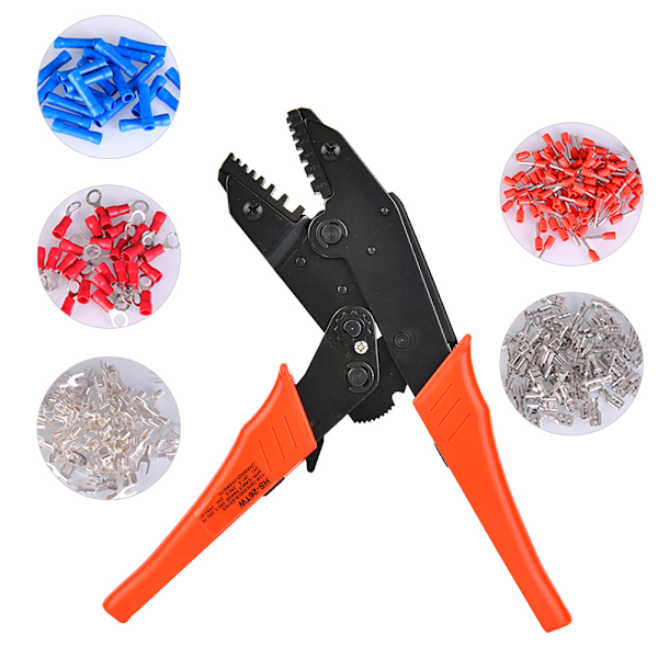 HS-26TW Ratchet Crimp Tång 2*0,5-6,0 mm 2*20-10AWG Crimp Tool för Tubular Terminal