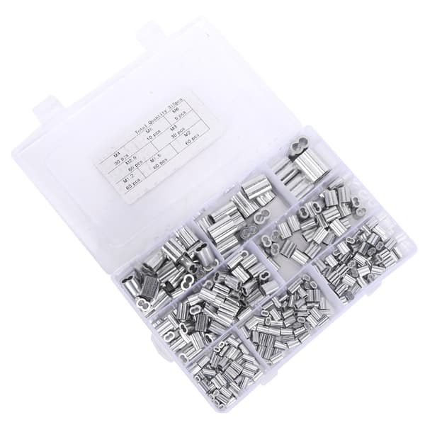 315 stk. Krympeøje af aluminium M1.2 M1.5 M2 M2.5 M3 M4 M5 M6 Hardwaredele