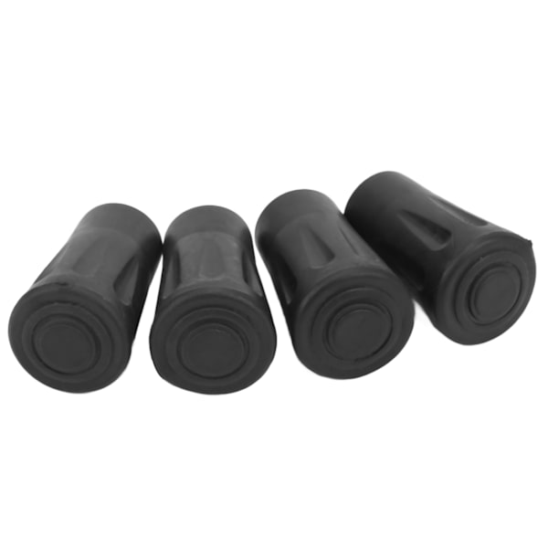 4 stk Vandrestavsspidser Gummibyte Spidsbeskyttelse til Vandrestave med 12 mm Huldiameter