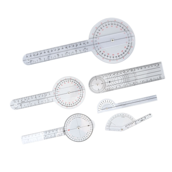 6 ST Medical Goniometer Set 6 8 10 tums Multifunktion Joint Goniometer Set för sjukgymnaster hemmabruk och studenter