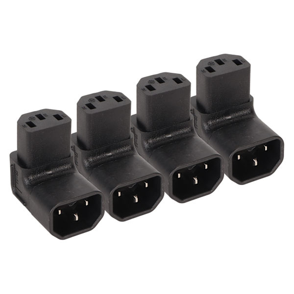 4 kpl IEC320 C14 - IEC320 C13 Virtapäätä Professionaalinen C14 - C13 Virtakytkimen Adapter UPS PDU Palvelimen Tietokoneen Pistorasiaan