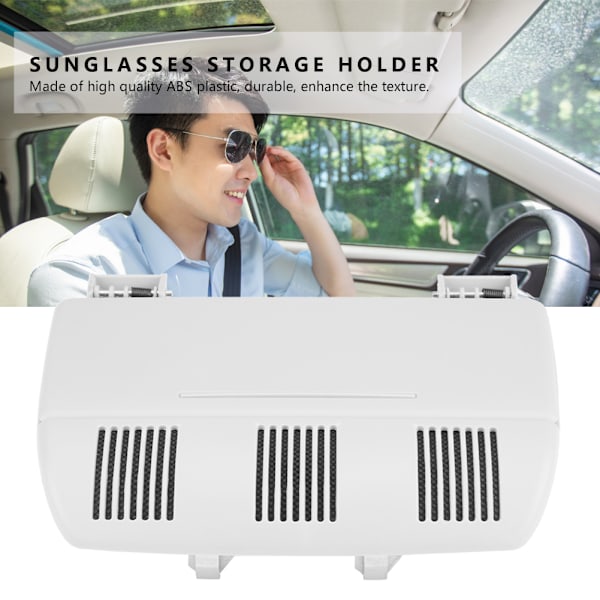 Bilsolglasögon Förvaringshållare Box Glasögonfodral för Skoda Octavia Fabia Roomster 1Z0868565E Grå