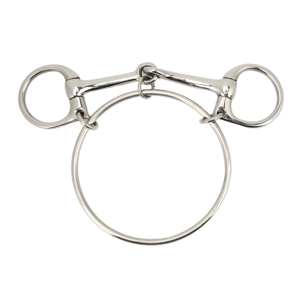 125 mm rostfritt stål häst mun bit 5 tum häst bits utomhus träning Lös ring