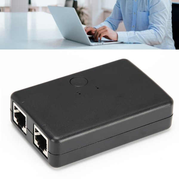 Switcher Portable Network Converter 2-in-1-Out Engineering Plastic Shell Mini Desktop