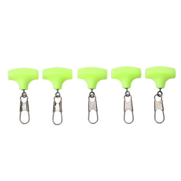 Fisklina Sänke Slides Fishing Float Connector Grön Lågmotstånd Float Connector Lure Line Tillbehör Stor T Typ