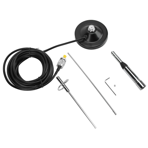 Bil VHF UHF Antenne Sucker med 5m Kabel SMA Hun Adapter Kit Vandtæt Plug and Play