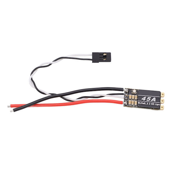 Harjaton ESC 45A RC-varusteet integroitu RGB LED-valolla FPV-kuljetuslaitteelle 4-akseliselle UAV:lle Musta