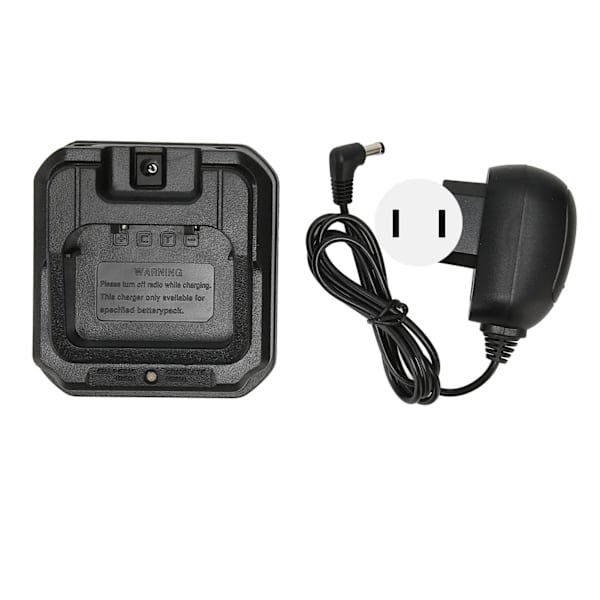 CHR 9700 radiobatteriladdare med nätadapter för Baofeng BF 9700 BF A58 UV 5S UV 9R 100‑240V US-kontakt