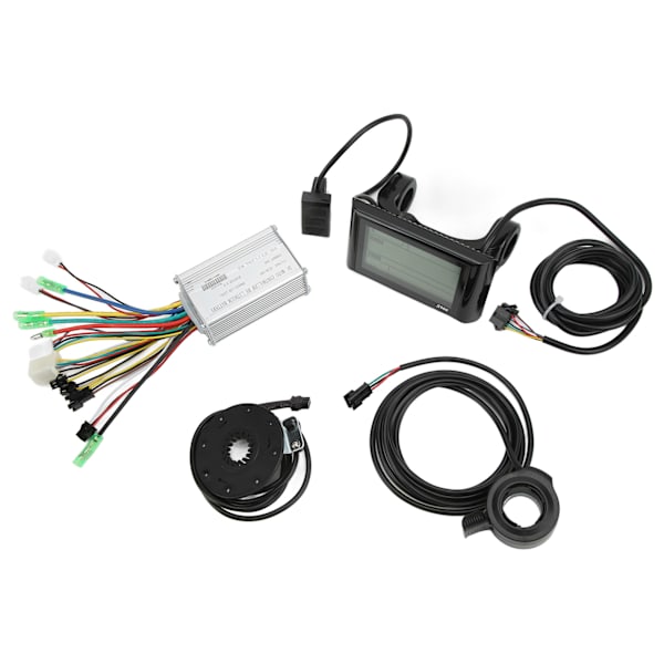 36V 48V børsteløs motorkontrol S900 LCD-skærm 130X tommelgas 8C Power Assist Sensor Kit til elcykel
